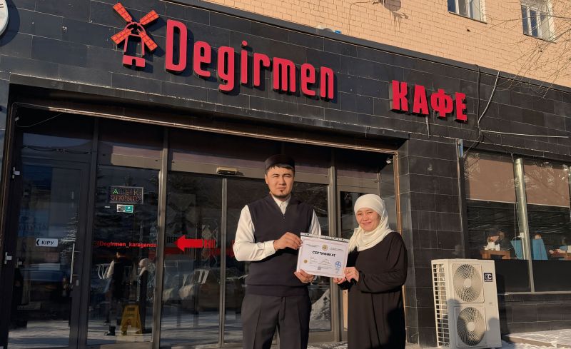 Қарағанды: «Degirmen» дәмханасына сертификат табысталды