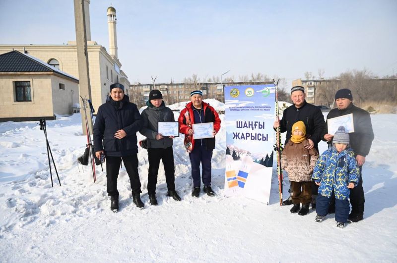 «Төлеутай ата» мешіті шаңғыдан жарыс өткізді