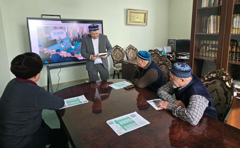 «Төлеутай ата» мешітінде байқауға қатысушы ақсақалдардың дайындығы пысықталды