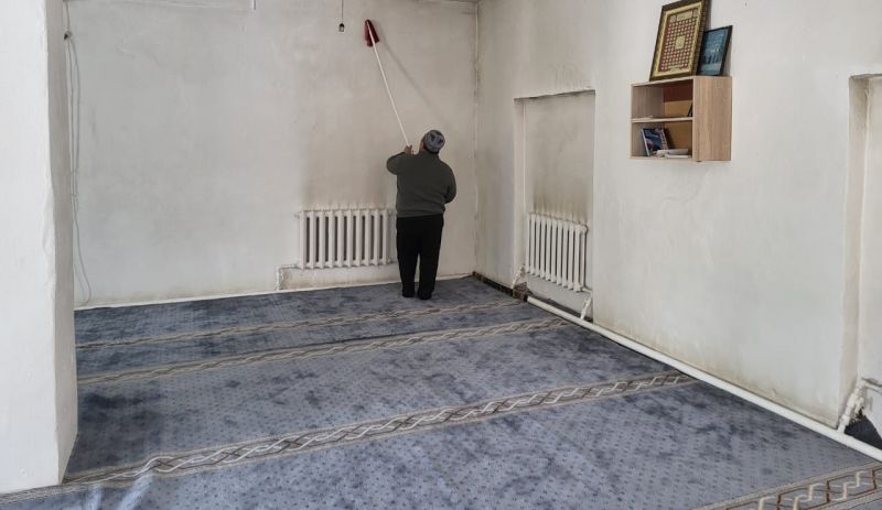 Қарабас мешітіне тазалық жұмыстары жүргізілді
