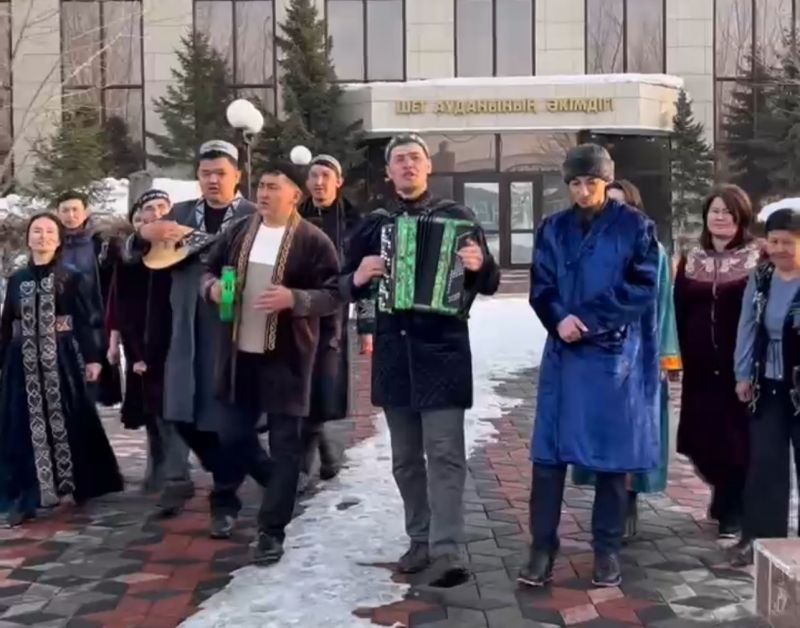 Шет ауданында «Жарапазан» эстафетасы жалғасты