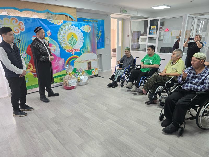 «Төлеутай ата» мешітінің дін қызметкерлері қарттар үйін зиярат етті
