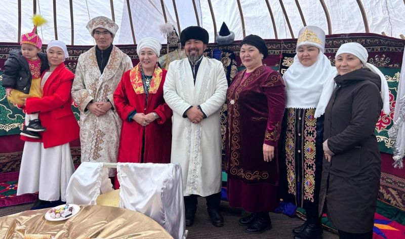 Абай ауданындағы Топар кентіндегі мешітте бесікке салу рәсімі өтті