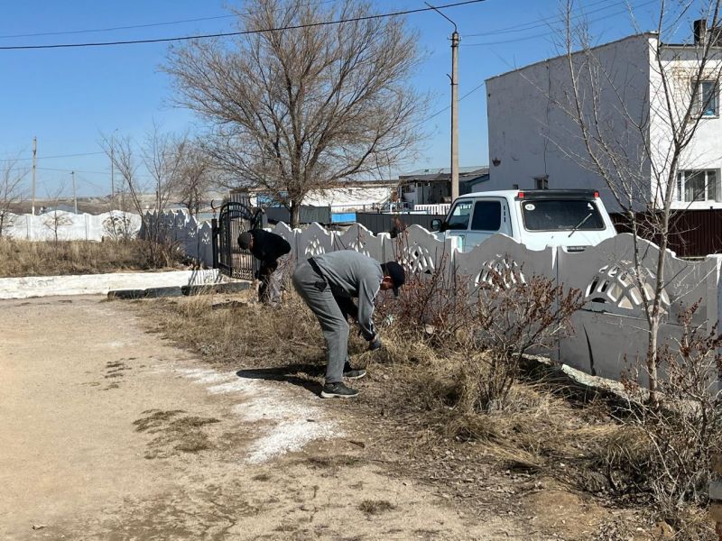 Ақжал кентінде сенбілік жұмыстары жүргізілді