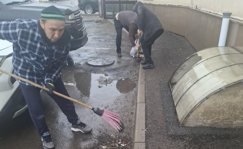 Қазыбек би мешітінде Жер күніне арналған сенбілік өтті