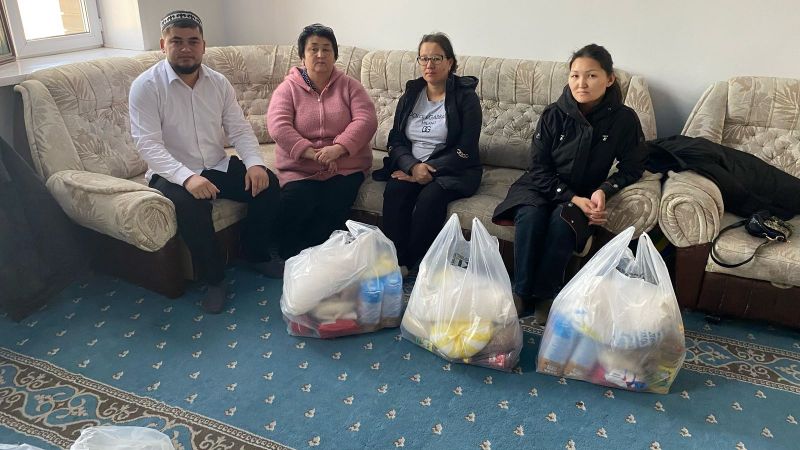 «Қажыбай қажы» мешітінде он отбасына көмек көрсетілді