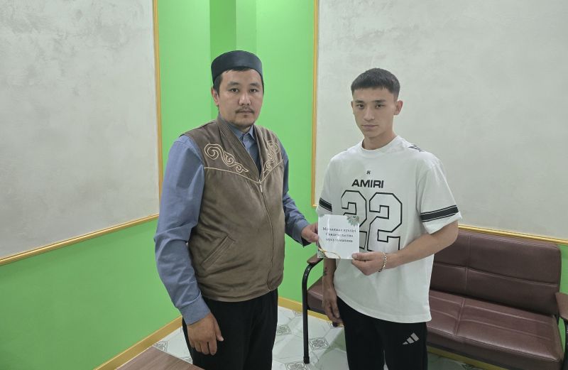 «Төлеутай ата» мешітінде кәріс ұлтының өкілі Ислам дінін қабылдады