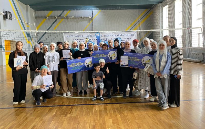 «Жақып Ақбай» мешітінің өкілдері волейбол турнирінде жүлдегер болды 