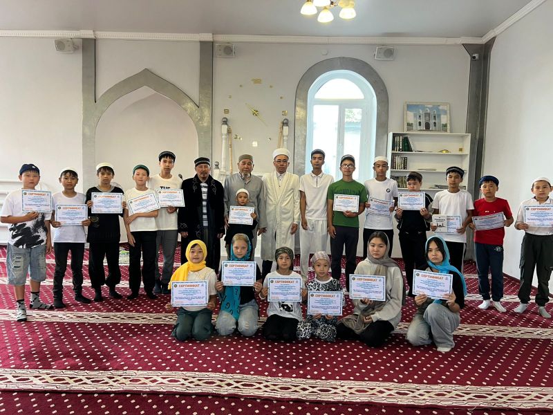 «Нұр» мешітінде жазғы діни сауат ашу курсы өз мәресіне жетті