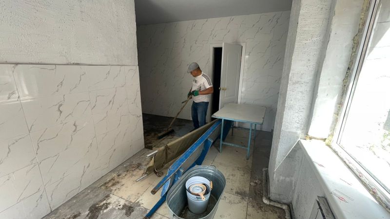 Бұқар жырау ауданында мәйітхана құрылысы аяқталды