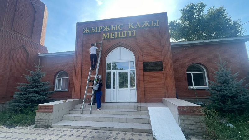 «Жыржыс қажы» мешітінде жарық жүйесі жаңартылды