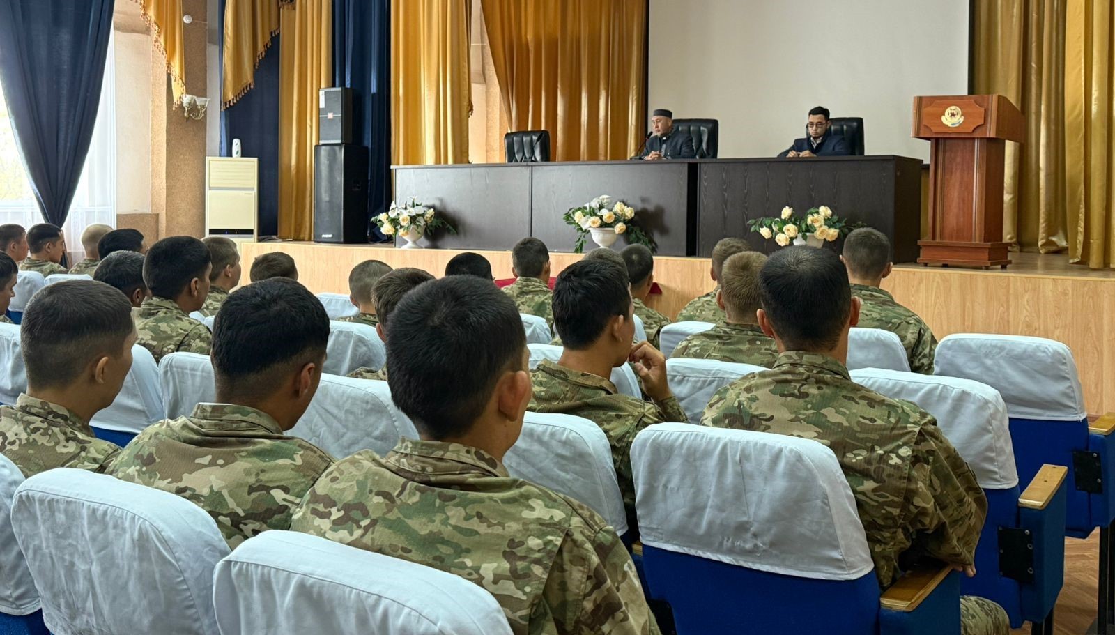«Әл-Ғаффар» мешітінің имамы әскерилерге ізгі іс атқаруды насихаттады