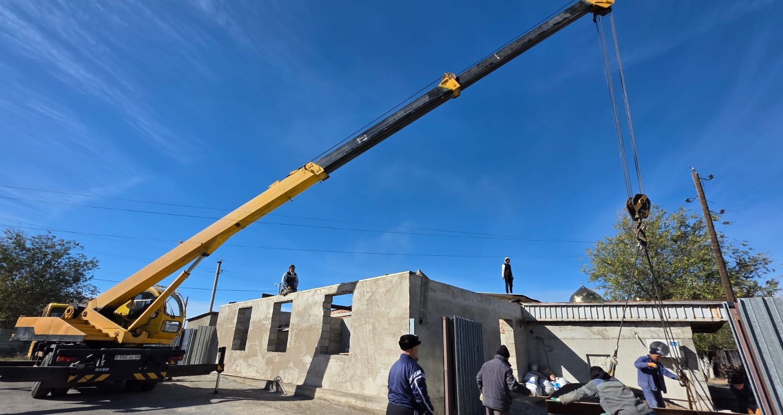 Шахтинск қалалық «Нұр» мешітінде асхана құрылысы жүріп жатыр