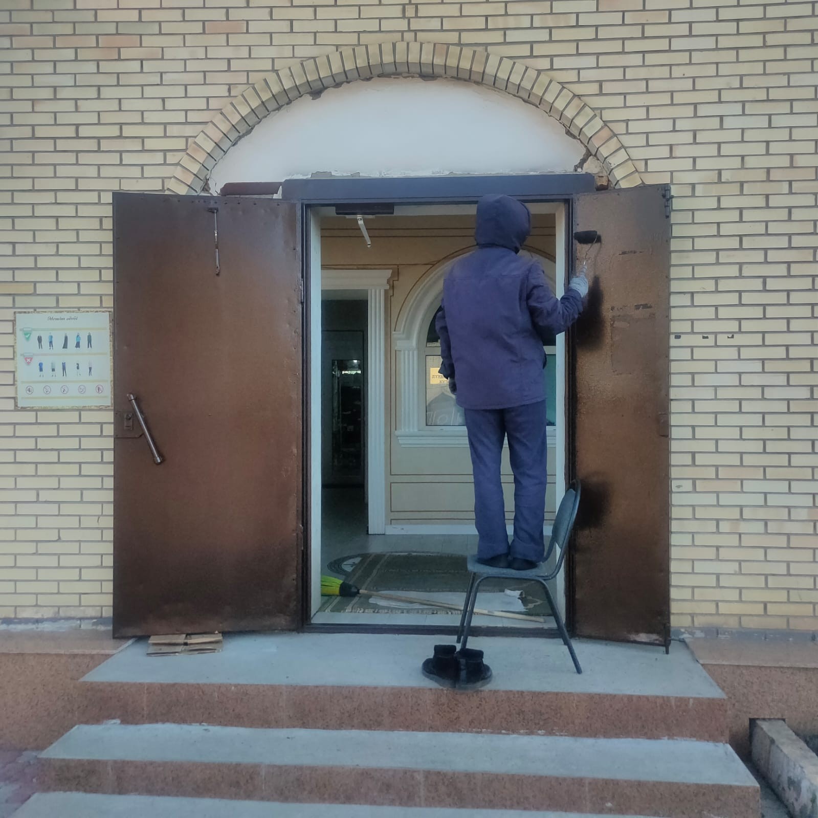 «Әлихан Бөкейхан» мешітінде тазалық және көріктендіру жұмыстары атқарылды