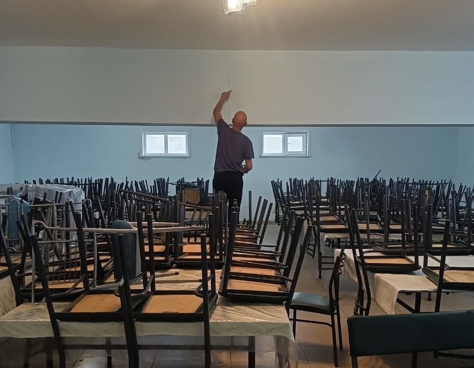 Мешіт асханасында күрделі жөндеу жүргізілуде