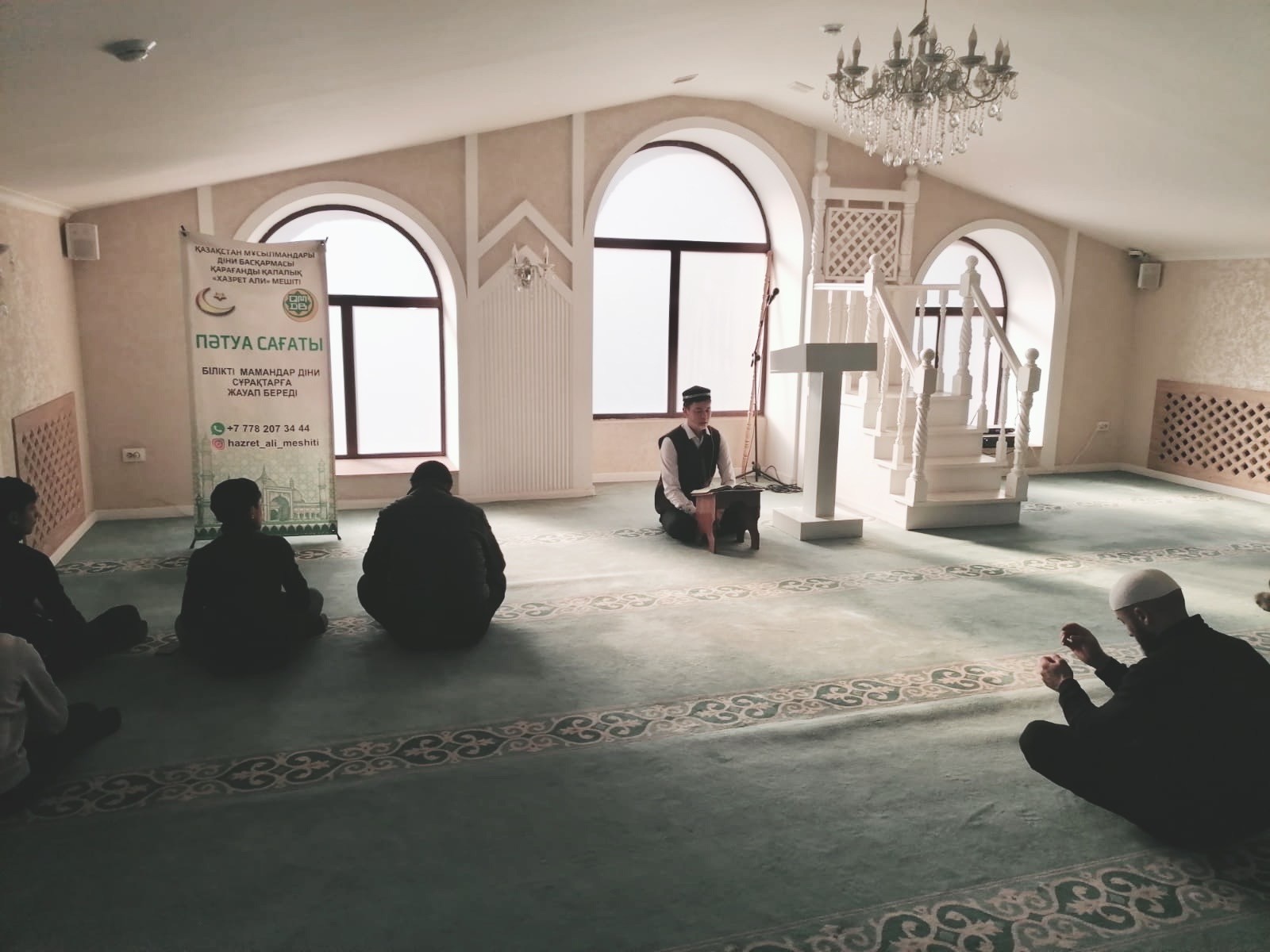 «Хазрет Али» мешітінде «Qalyp» кітабы бойынша дәріс өтті