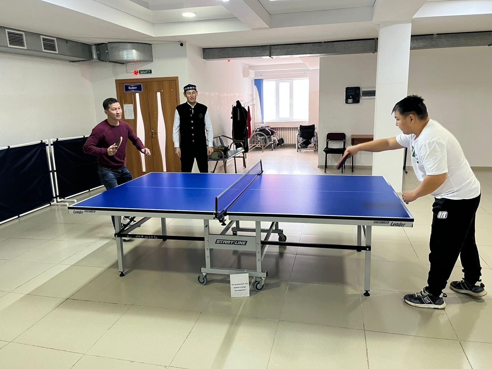 Абай аудандық мешітінде үстел теннисінен сайыс өтті