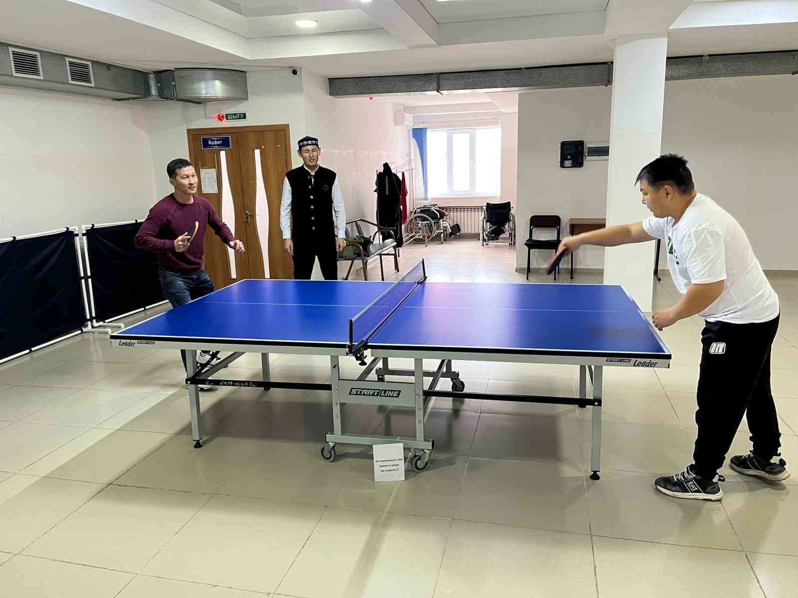 Абай аудандық мешітінде үстел теннисінен сайыс өтті