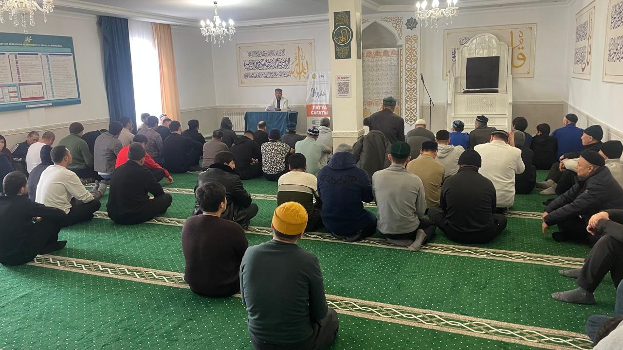 Бұқар Жырау аудандық «Жыржыс қажы» мешітінде жат идеологиялардың алдын алу бойынша насихат айтылды