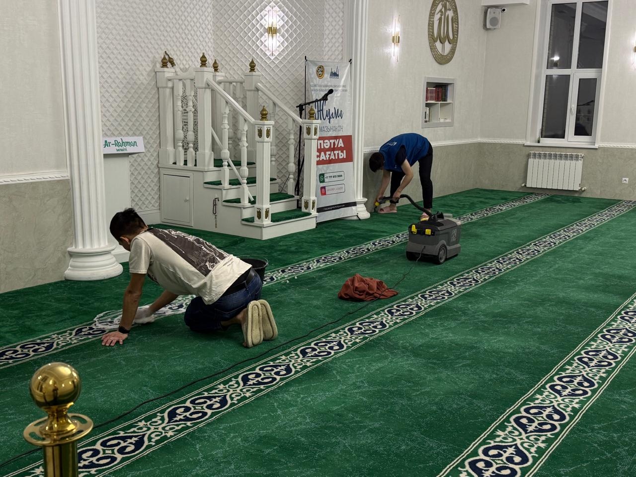 Қарағанды қалалық «Ар-Рахман» мешітінде Рамазан айына дайындық жұмыстары жүргізілді