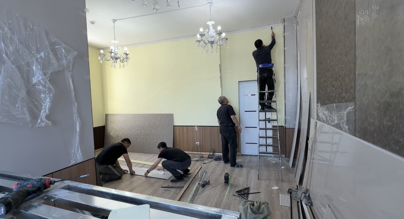 «Төлеутай ата» мешіті асханасында жөндеу жұмыстары басталды