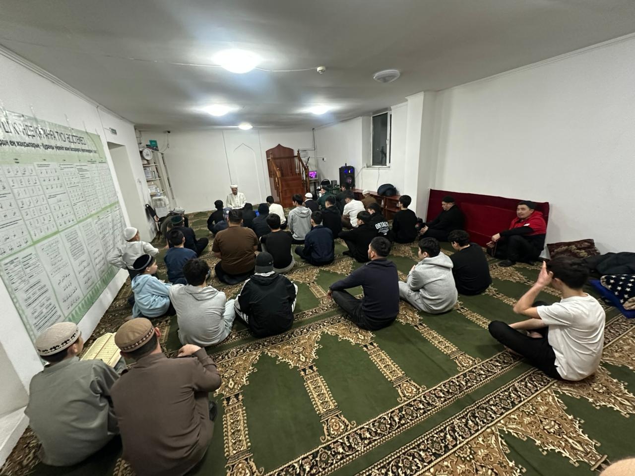 Ақтау кентінде алғашқы тарауық намазы оқылып, ауызашар берілді