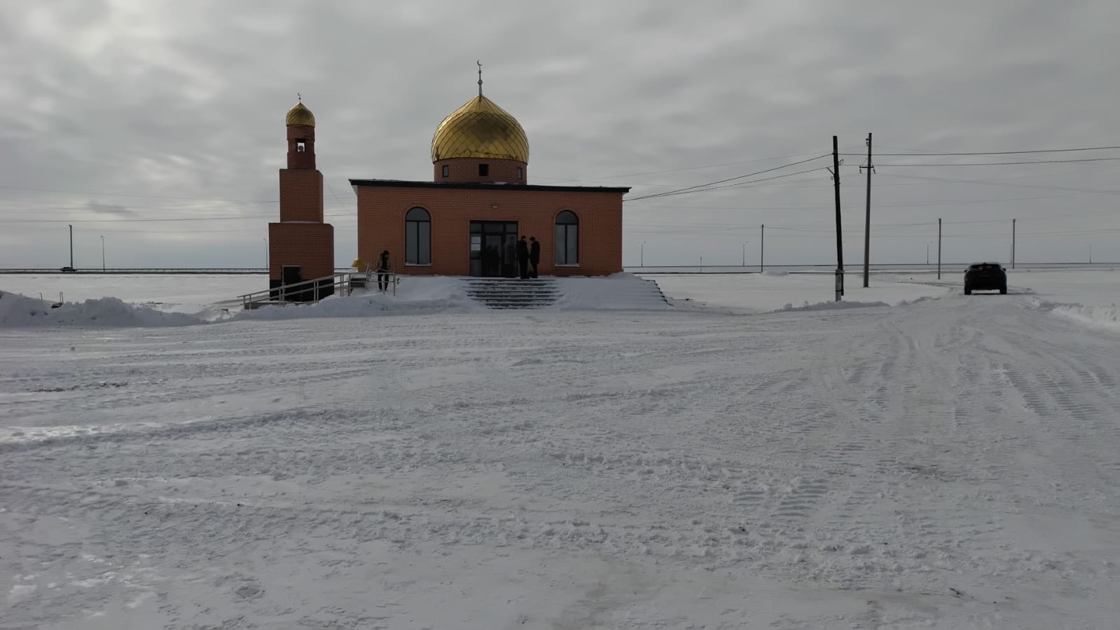 Баймырза ауылында мешіт маңындағы қар тазалау жұмыстары өтті