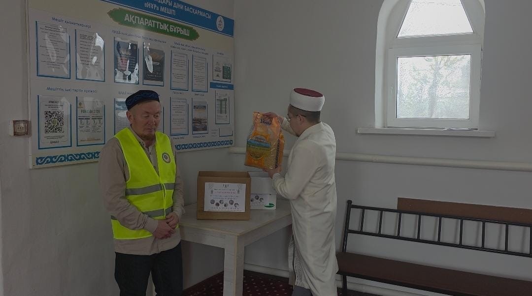 «Нұр» мешіті «Сауапты істер эстафетасын» қала тұрғындарына жолдады.