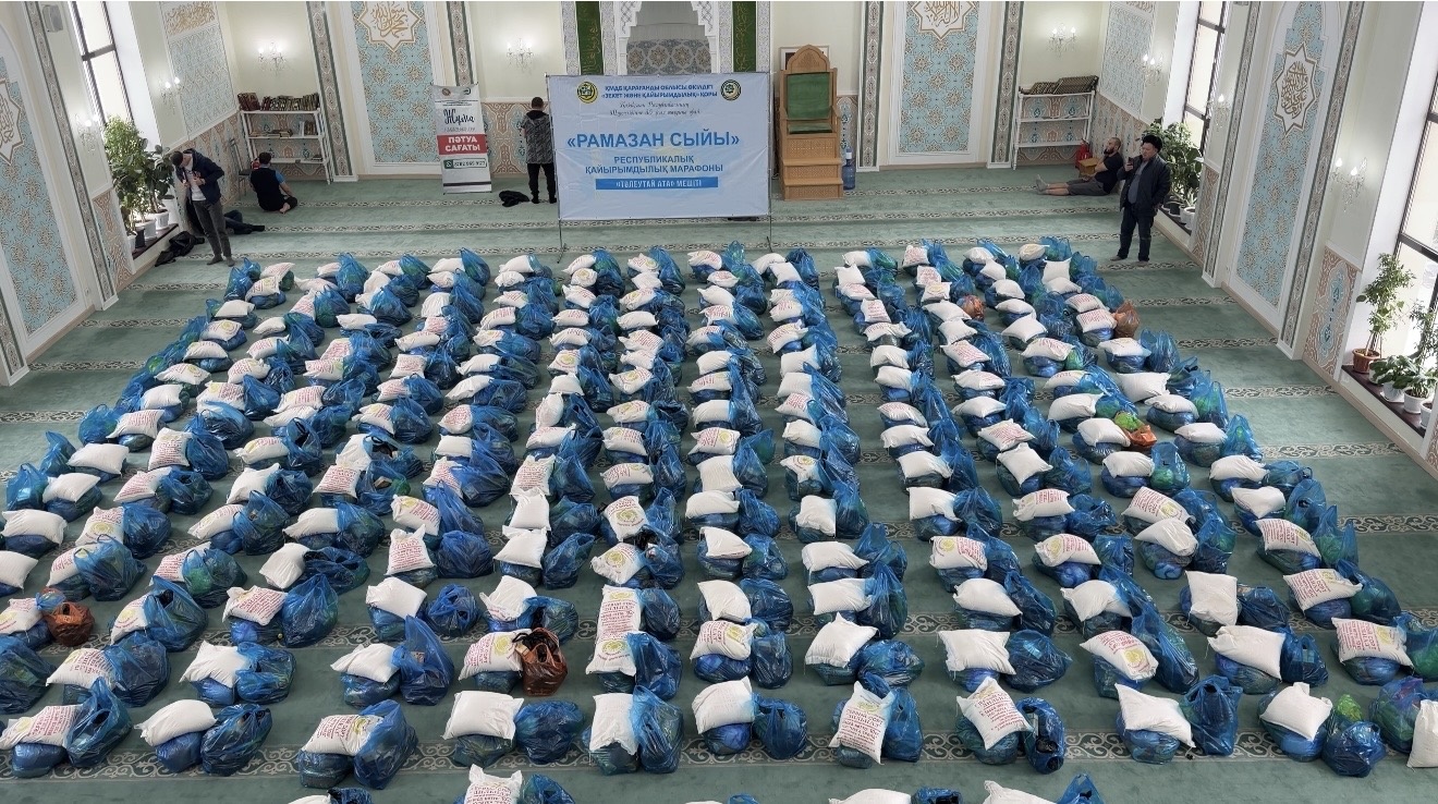 «Төлеутай ата» мешіті 200 отбасыға «Рамазан сыйын» үлестірлі