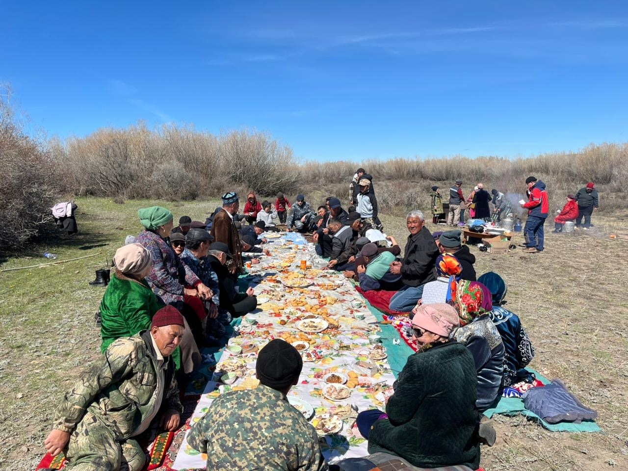 Қуаныш ауылында құрбан шалынып, дұға жасалды