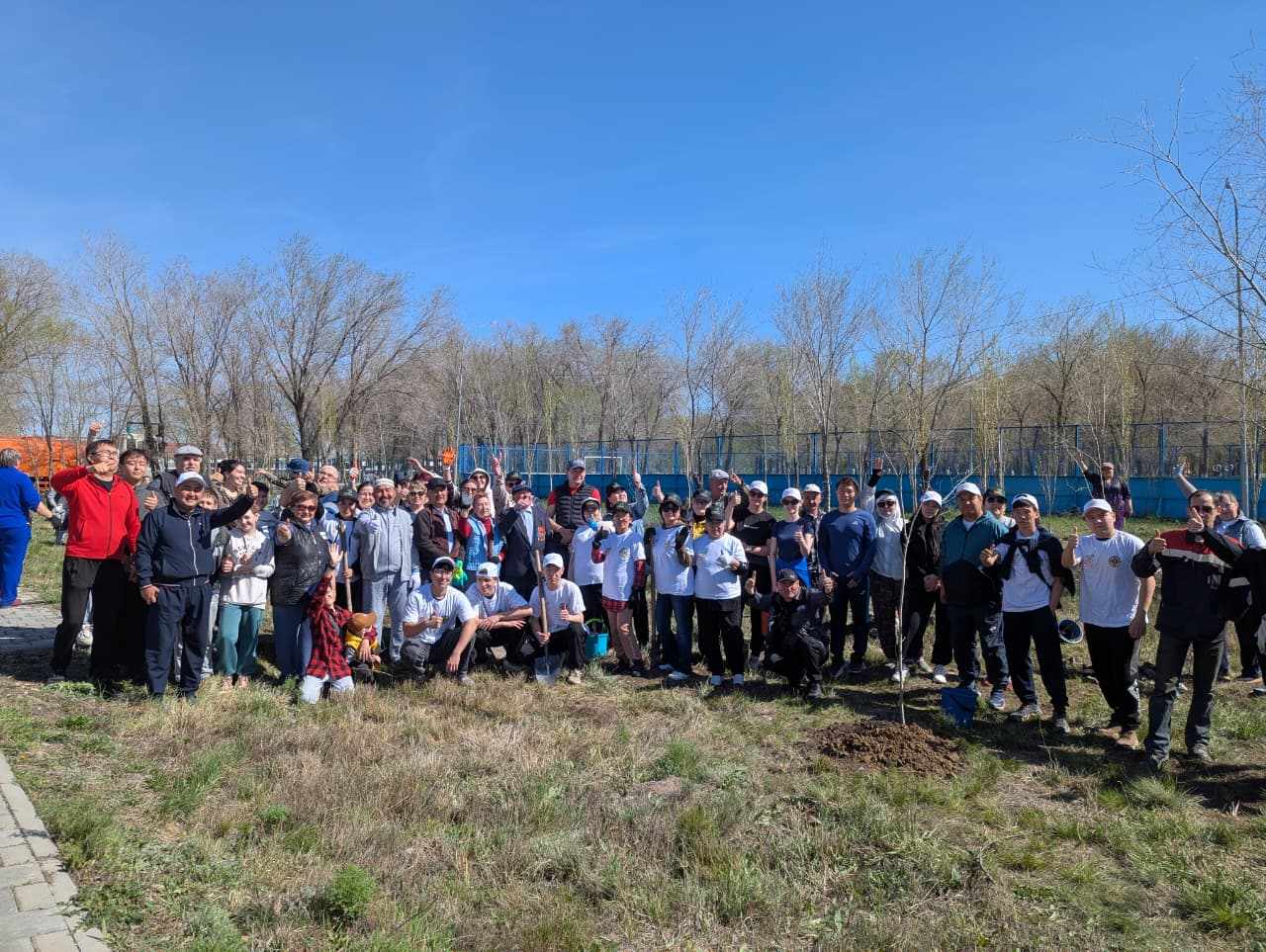 Абай қаласында ауқымды көшет отырғызу шарасы өтті