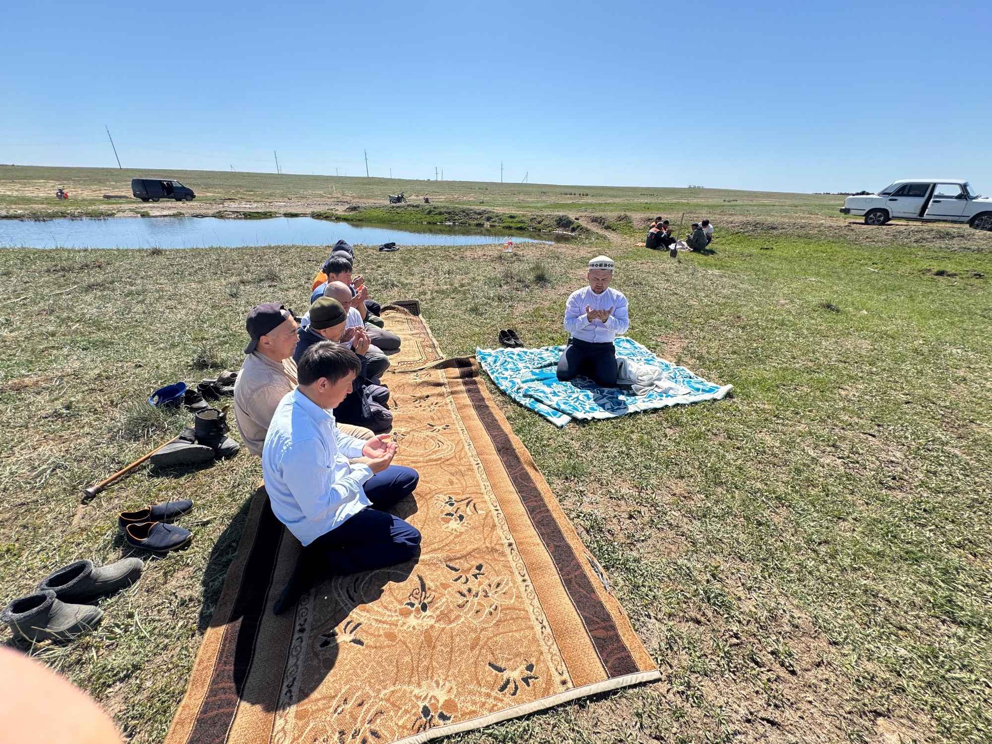 Самарка ауылында жауын-шашын тілеу мақсатында тасаттық берілді