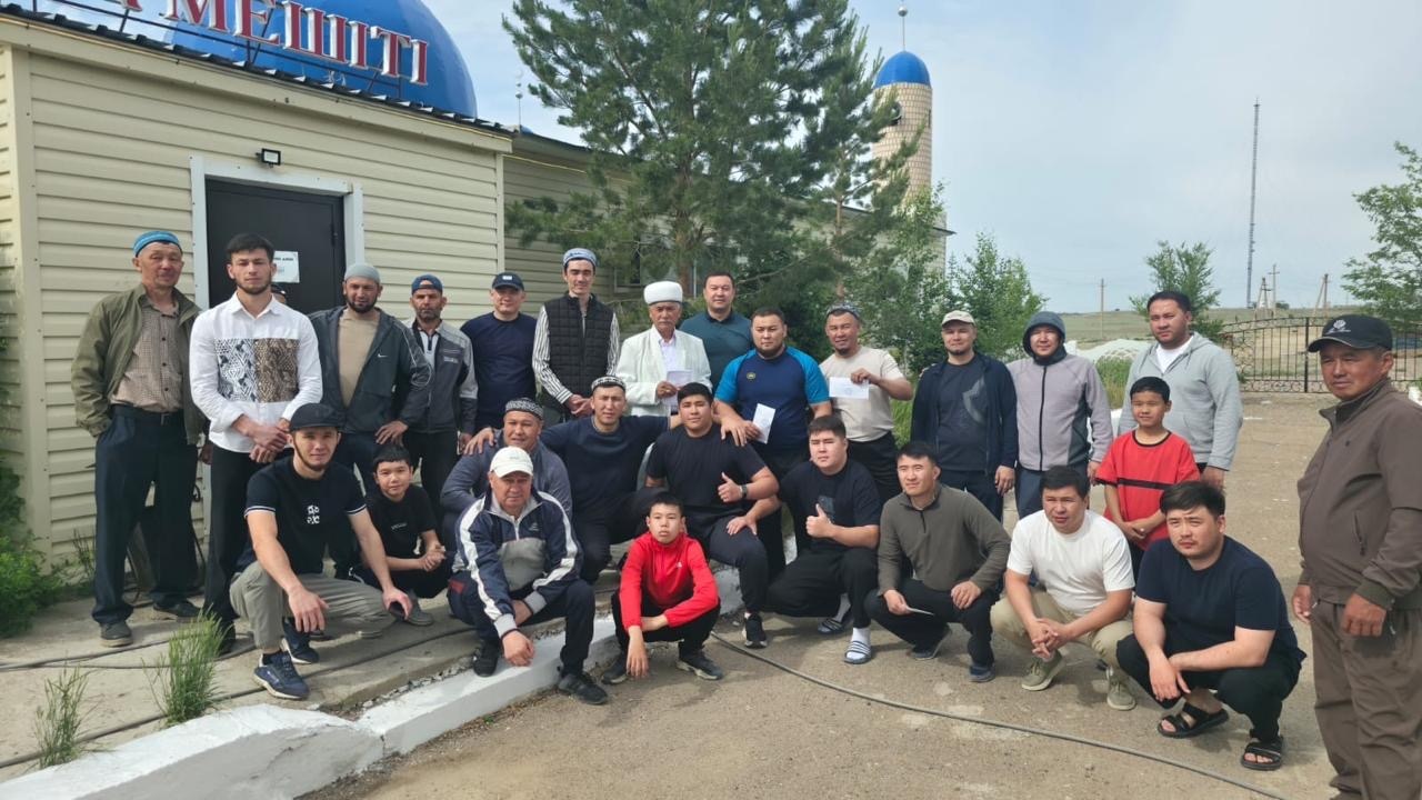 Ақжал кенті мешітіде Құрбан айт мейрамы өз деңгейінде аталып өтті