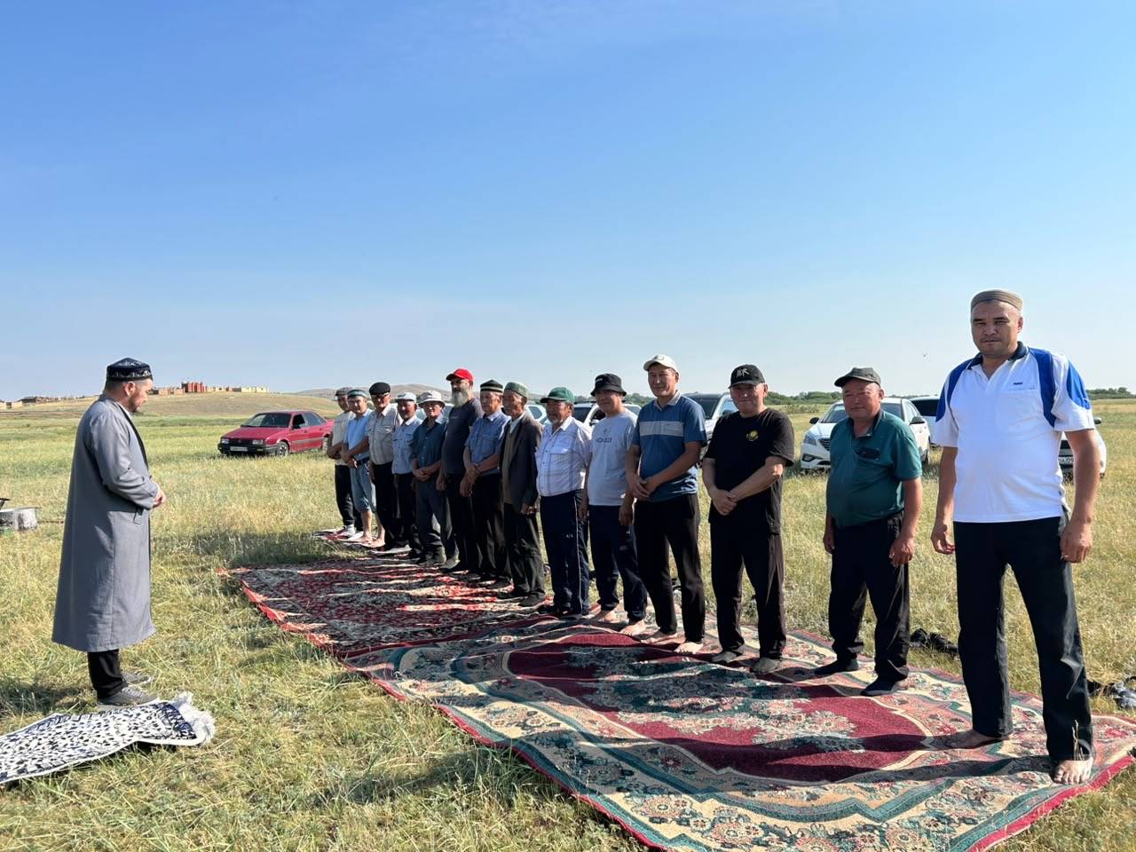 Ростовка ауылында тасаттық беріліп, жаңбыр тілеу рәсімі өтті