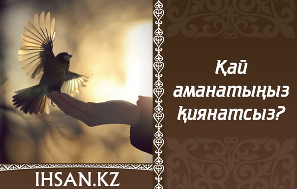 ҚАЙ АМАНЫТЫҢЫЗ ҚИЯНАТСЫЗ?