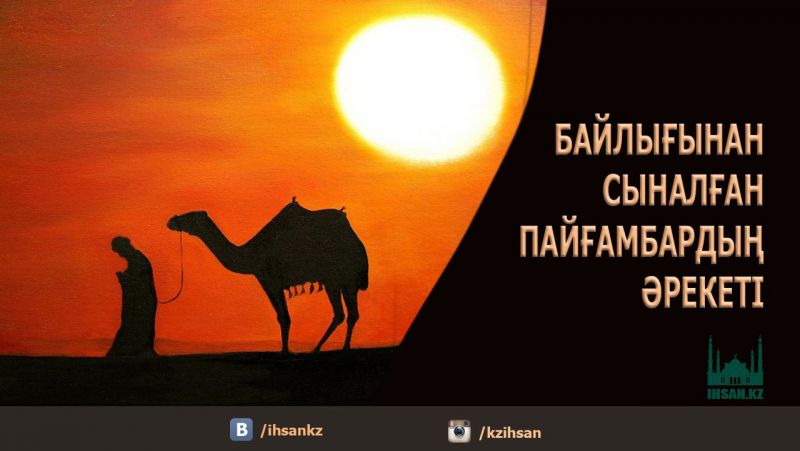 БАЙЛЫҒЫНАН СЫНАЛҒАН ПАЙҒАМБАРДЫҢ ӘРЕКЕТІ   