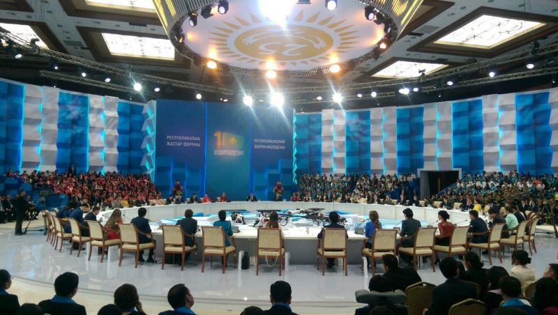 Елбасының қатысуымен өткен форумға «Жастар ісі» бөлімінің өкілі қатысты (фото)