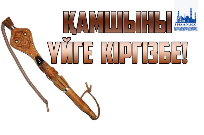Қамшыны үйге кіргізбе!