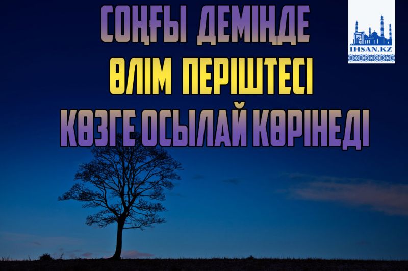 Соңғы деміңде өлім періштесі көзге осылай көрінеді