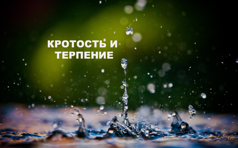 Кротость и терпение