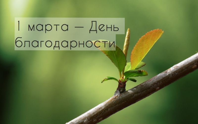 1 марта — День благодарности в Казахстане