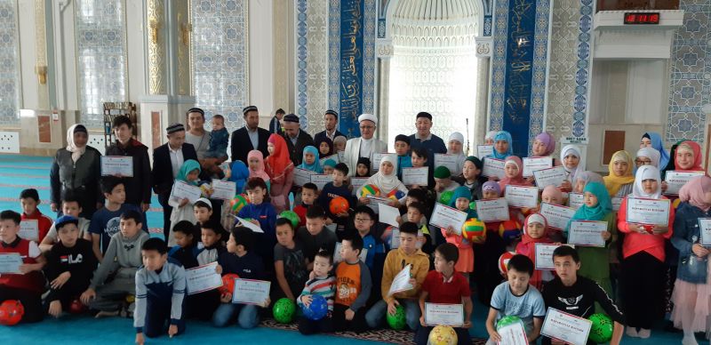 «Әнет баба» мешітінде діни сауат ашу курсының қорытынды кеші өтті