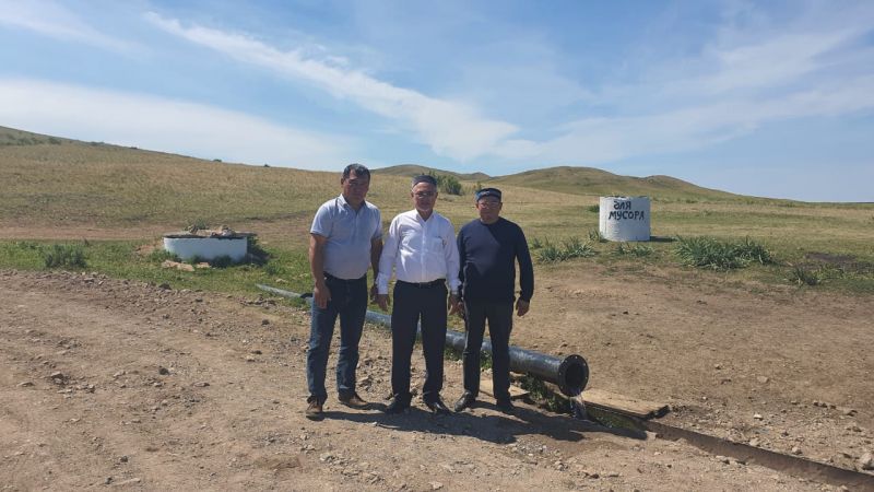 Бұлаққа барар жол жасалды