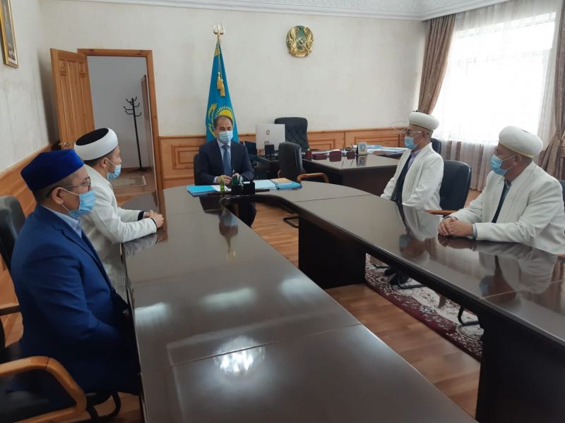 Облыс бас имамы Жезқазған қаласы әкімінің қабылдауында болды (фот)