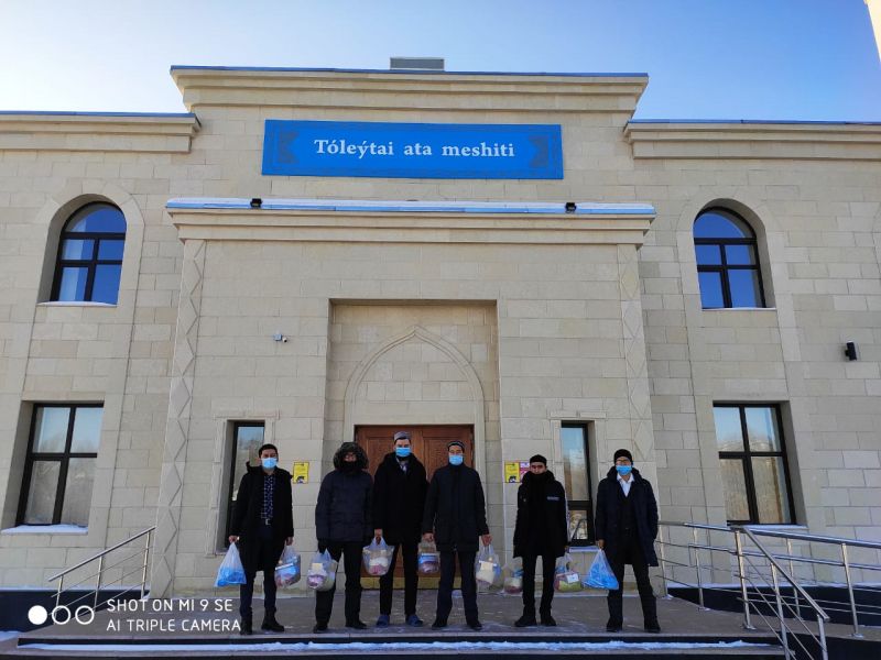 «Төлеутай ата» мешітінде қайырымдылық шара жүзеге асты (фото)