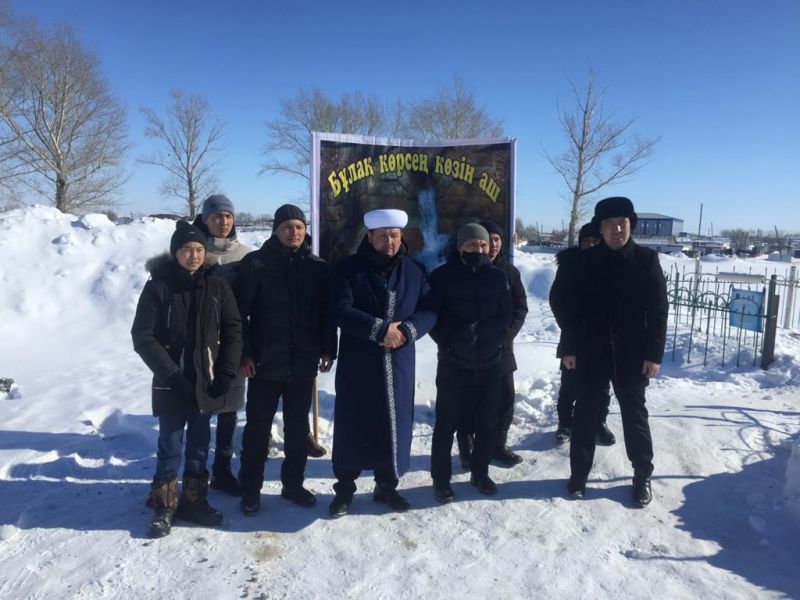 Шет ауданында бұлақтың көзі ашылды 