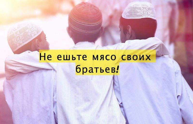 Не ешьте мясо своих братьев!