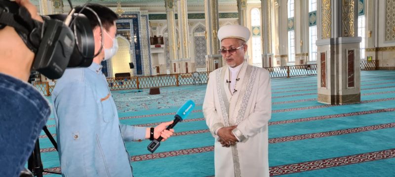 «Әнет баба» мешітінде баспасөз мәслихаты болып өтті.